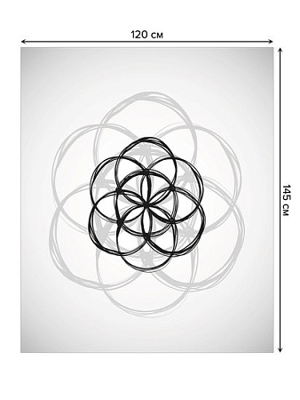 Скатерть JoyArty Геометрический цветок tcox_19497_120x145