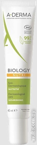 A-Derma Крем для лица Biology дерматологический питательный 40 мл