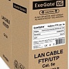 Кабель ExeGate FUTP4-C5e-CCA-S24-IN-PVC-GY-100 FTP