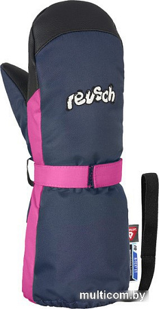 Варежки Reusch Happy mitten 4985520 4466 (р-р 4, dress blue/pink glo)