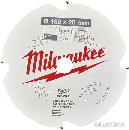 Пильный диск Milwaukee 4932471293