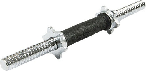 Гриф гантельный Atlas Sport 25x350 мм 1.35 кг (полнотелый, с резиновой ручкой)