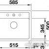 Кухонная мойка Blanco Legra 6 (антрацит) + Mida Silgranit (антрацит) 523332M2