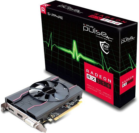 Видеокарта Sapphire Pulse Radeon RX 550 4GB GDDR5 [11268-01]