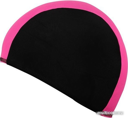 Шапочка для плавания Спортивные мастерские Lucra SM-089 (черный/розовый)