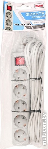 Сетевой фильтр Buro 500SL-5-G