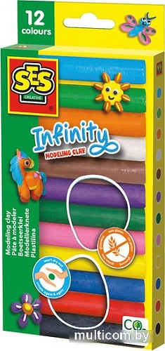 Пластилин SES Creative Infinity 00406 (ассорти)