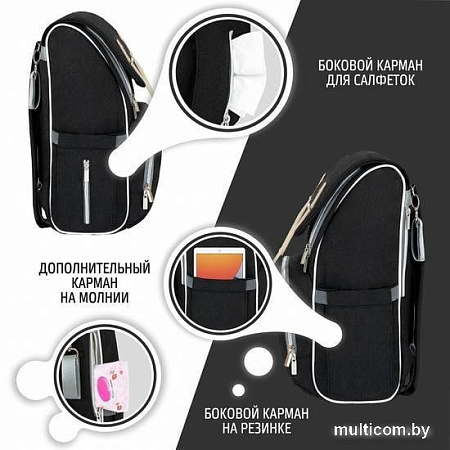 Рюкзак для мамы Nuovita Capcap Rotta (черный)