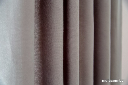 Комплект штор Decoretto Канвас основной КСО-K27 4x2.6 м (серый, 2 шт)