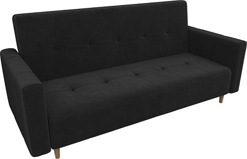 Диван Mebelico Вест 108717 (велюр, черный)