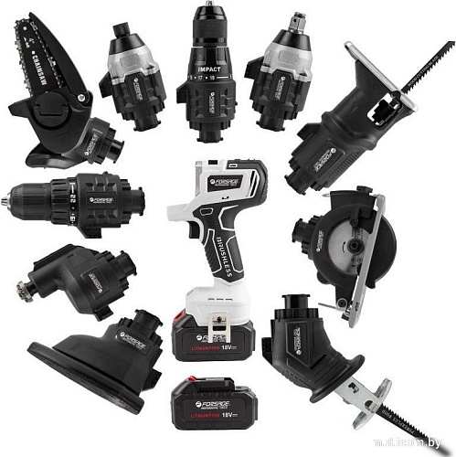 Набор электроинструментов FORSAGE F-JCB-18MT-B (с 2-мя АКБ, кейс)