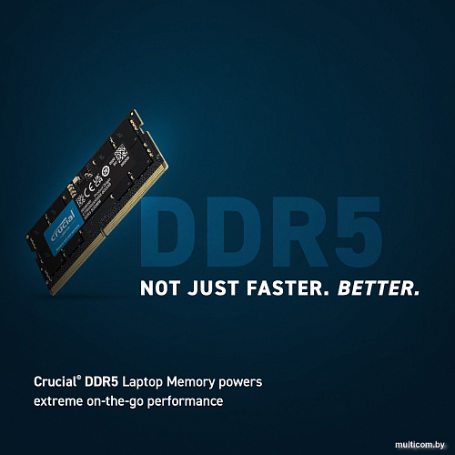 Оперативная память Crucial 16ГБ DDR5 SODIMM 5600МГц CT16G56C46S5