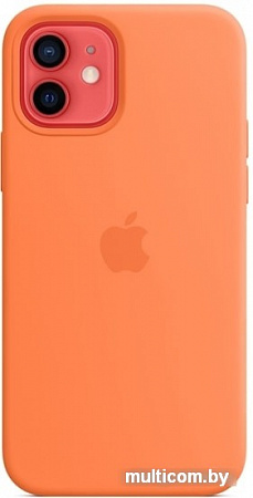 Чехол Apple MagSafe Silicone Case для iPhone 12/12 Pro (кумкват)