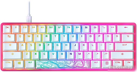 Клавиатура HyperX Alloy Origins 60 Pink (HyperX Aqua)