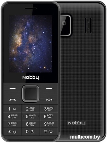 Мобильный телефон Nobby 200 (черный/серый)
