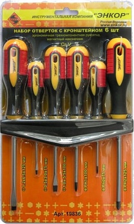 Набор отверток Энкор 19836 (6 предметов)