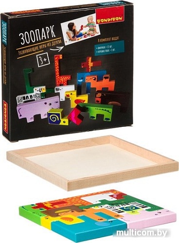 Развивающая игра Bondibon Зоопарк ВВ4184