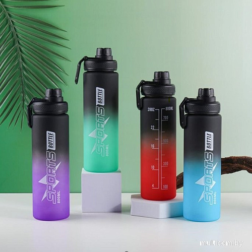 Бутылка для воды Sundays Sports Bottle (0.8л, красный)