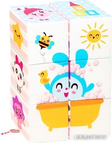 Кубики Мякиши Мультики Малышарики 2 (4 шт)