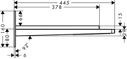 Верхний душ Hansgrohe Raindance Rainfall 180 AIR 2jet [28433400]