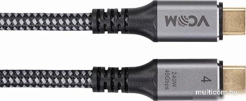 Кабель VCOM CU541M-1.2M USB4 - USB4 (1.2 м, черный)