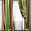 Комплект штор Pasionaria Кирстен 480x270 с подхватами (бежевый/зеленый)