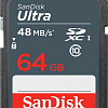 Карта памяти SanDisk Ultra SDXC Class10 64GB [SDSDUNB-064G-GN3IN]
