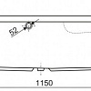 Ванна Cezares Tebe right 150x100 [TEBE-150-100-41-R]