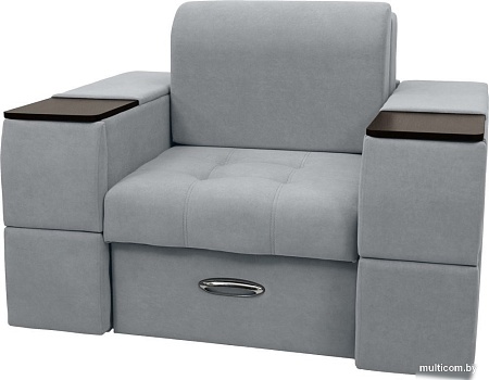 Сириус Лидер-13 НПБ 135x110 (Eva 09 велюр светло-серый)