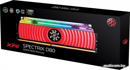 Оперативная память A-Data XPG Spectrix D80 RGB 2x8GB DDR4 PC4-33000 AX4U413338G19J-DR80