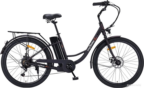 Электровелосипед MyWay Road 1.0 250 26 (17, черный антрацит)