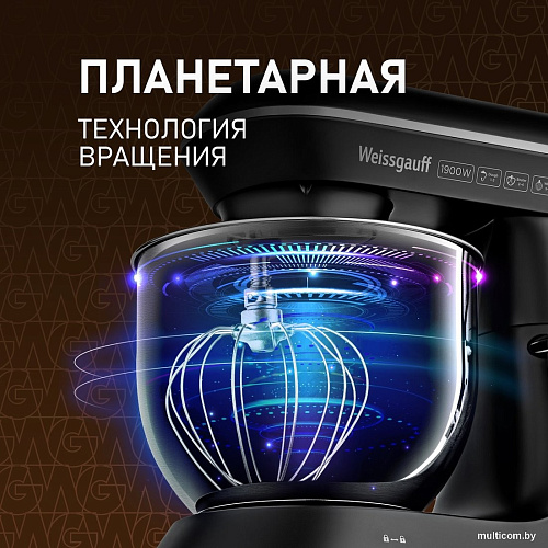 Планетарный миксер Weissgauff WSM 147 PDB Metal Gear Silent