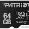 Карта памяти Patriot microSDXC LX Series (Class 10) 64GB