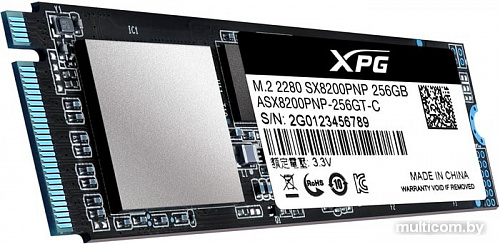 SSD A-Data XPG SX8200 Pro 256GB ASX8200PNP-256GT-C