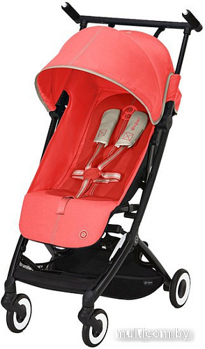 Коляска прогулочная «книга» Cybex Libelle с дождевиком (Hibiscus Red)
