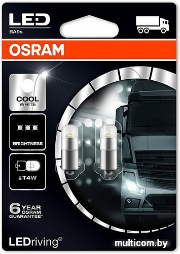 Светодиодная лампа Osram BA9s 3924CW-02B 2шт