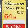 Карта памяти SanDisk Extreme PLUS SDSDXW6-064G-GNCIN SDXC 64GB