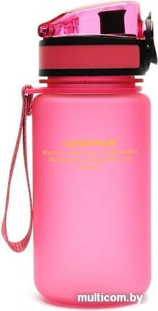 Бутылка UZSpace Colorful Frosted 3034 розовый