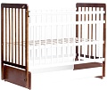 Детская кроватка Bambini Euro Style М 01.10.05 (светлый орех/белый)