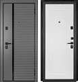 Металлическая дверь Guard MG75 МДФ/МДФ 87х205 правая (серый/белый ясень)