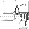 Запорная арматура Ferro Z1212KF 1/2”x1/2”