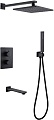Душевая система Abber Weiss Insel AF8050B (черный матовый)