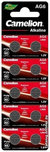 Батарейки Camelion AG6 10 шт. [AG6-BP10]