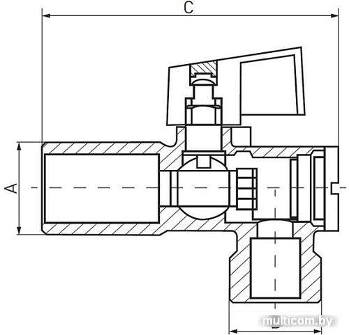 Запорная арматура Ferro Z1212KF 1/2”x1/2”