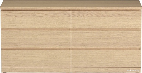 Комод Mio Tesoro Varma Prime 6D (дуб беленый)