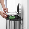 Brabantia FlatBack+ 30 л (стальной матовый с защитой от отпечатков)