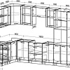 Готовая кухня Интерлиния Мила 1.88x3.2 левая без столешницы (дуб золотой/антрацит)