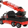 Игрушечный транспорт Полесье Автомобиль-кран с поворотной платформой 56771