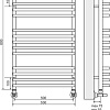 Полотенцесушитель TERMINUS Берн П13 (500x800)