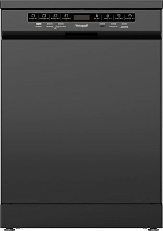 Отдельностоящая посудомоечная машина Weissgauff DW 6038 D Dual Wash Black